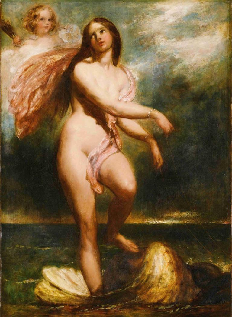 The Birth Of Venus,Kelahiran Venus,William Etty,Lukisan cat minyak,Lukisan cat minyak, parodi seni rupa