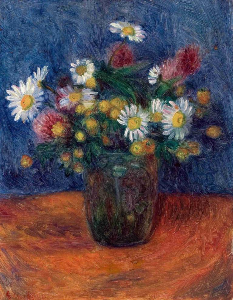 Flowers,Bunga,William James Glackens,Lukisan cat minyak,Lukisan cat minyak, bunga, tanaman, tidak ada manusia