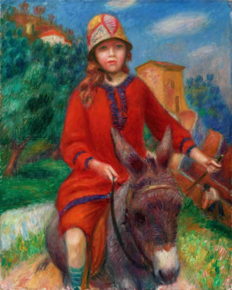 The Promenade,William James Glackens,Oil Painting,Oil Painting, 1girl, faux traditional media