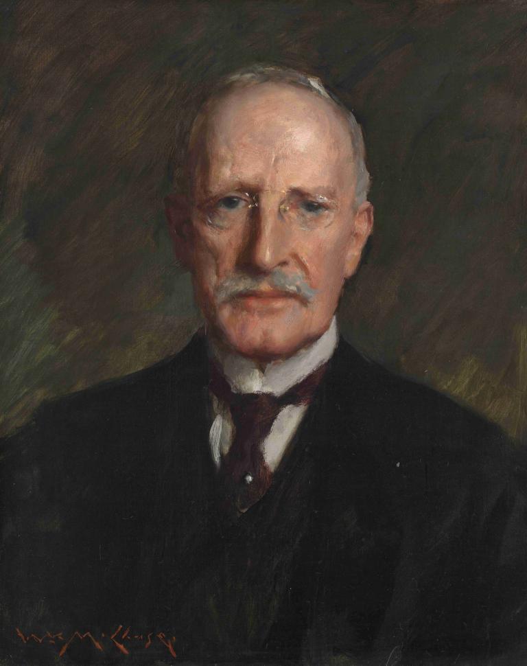 Edward Guthrie Kennedy,William Merritt Chase,Ölgemälde,Ölgemälde, 1Junge, männlicher Fokus, Solo, Krawatte