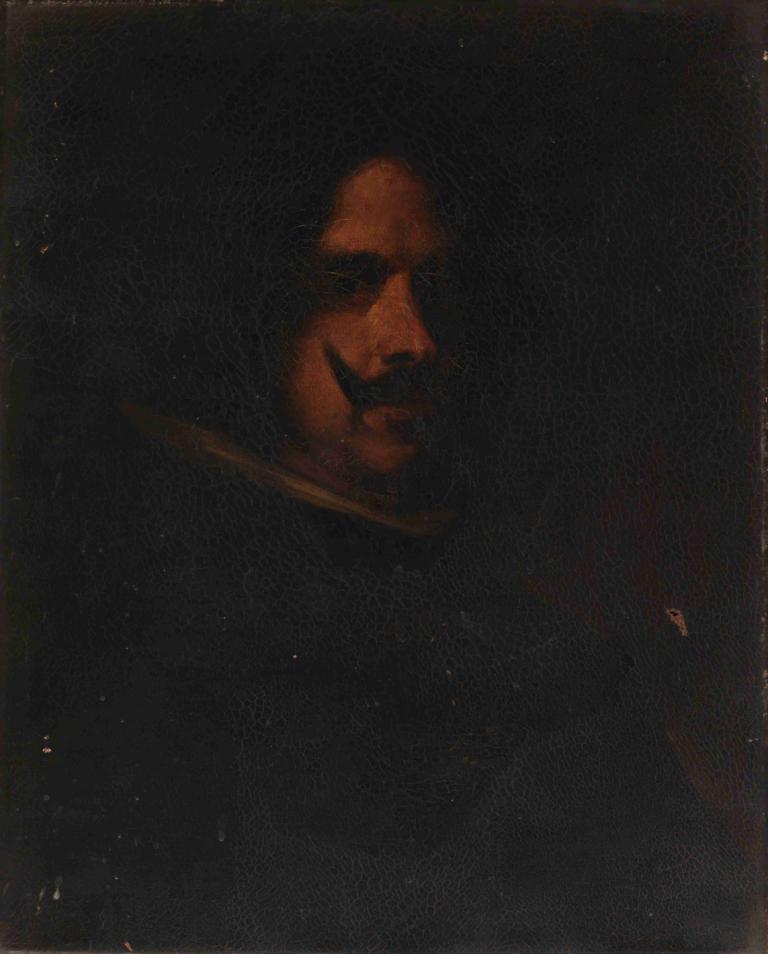 Head of a Man (Copy after Diego Velázquez),한 남자의 머리(디에고 벨라스케스를 본뜬 카피),William Merritt Chase,윌리엄 메리트 체이스