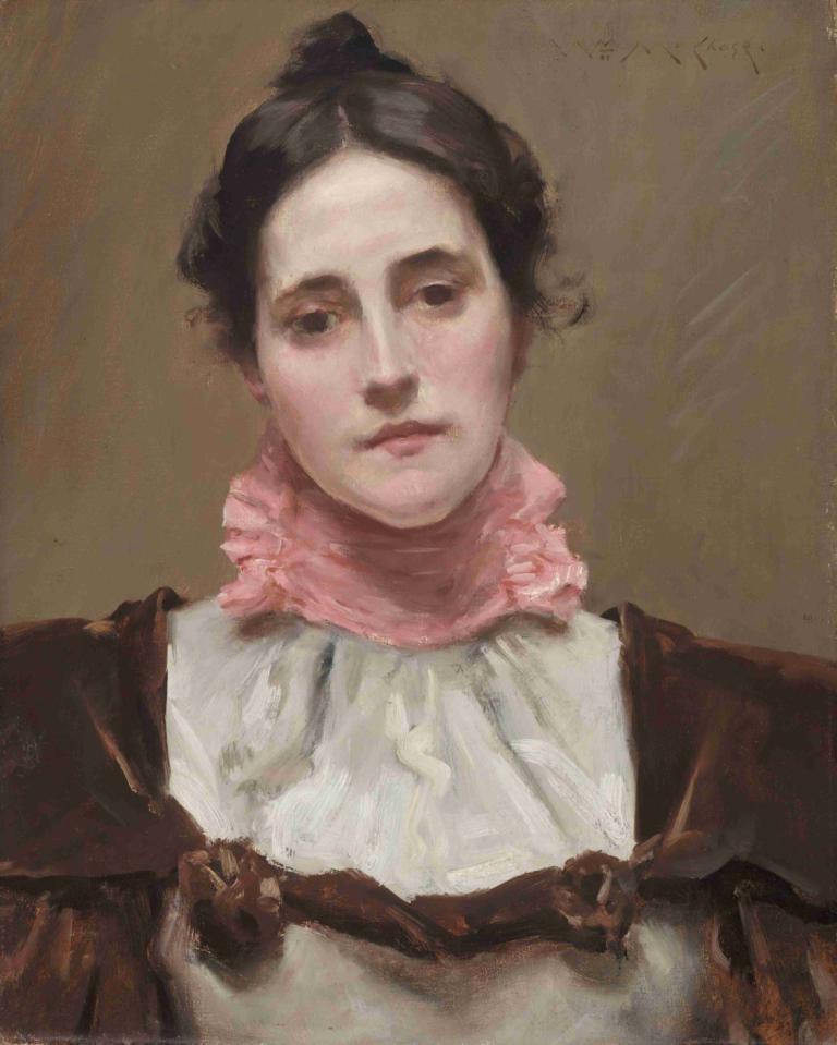 Mrs. William Merritt Chase,William Merritt Chase,Ölgemälde,Ölgemälde, Solo, 1Mädchen, realistisch