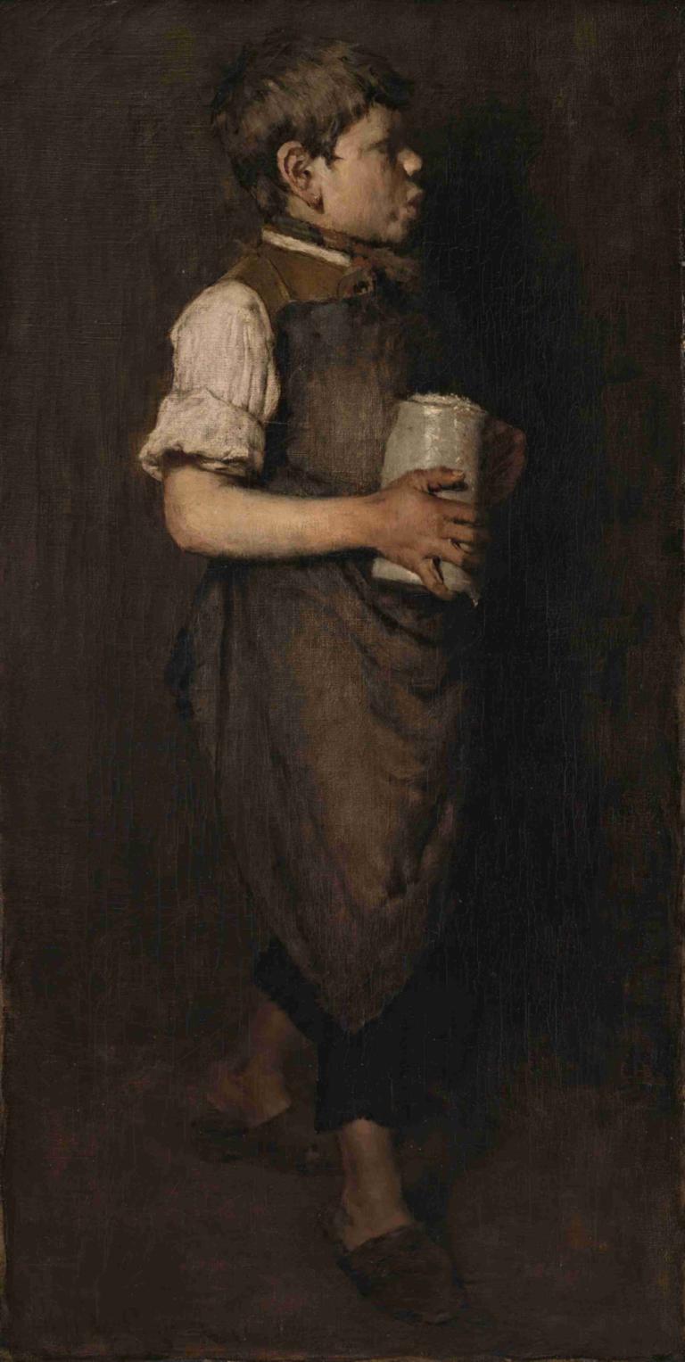 The Whistling Boy,Den visslande pojken,William Merritt Chase,Oljemålning,Oljemålning, solo, 1 pojke