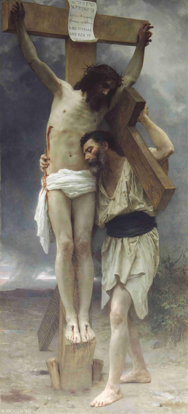 Compassion,Myötätunto,William-Adolphe Bouguereau,Öljymaalaus,Öljymaalaus, kuvataideparodia, useita poikia