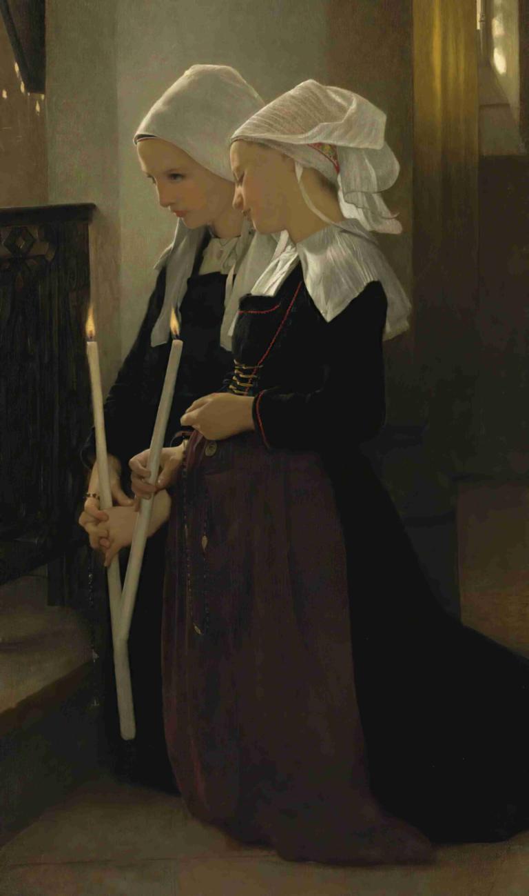 Le voeu À Sainte-Anne-D'auray,De gelofte van Sainte-Anne-D'auray,William-Adolphe Bouguereau,Olieverf,Olieverf