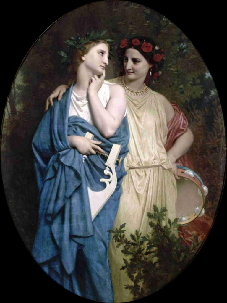 Philomela and Procne,Philomela en Procne,William-Adolphe Bouguereau,Olieverf,Olieverf