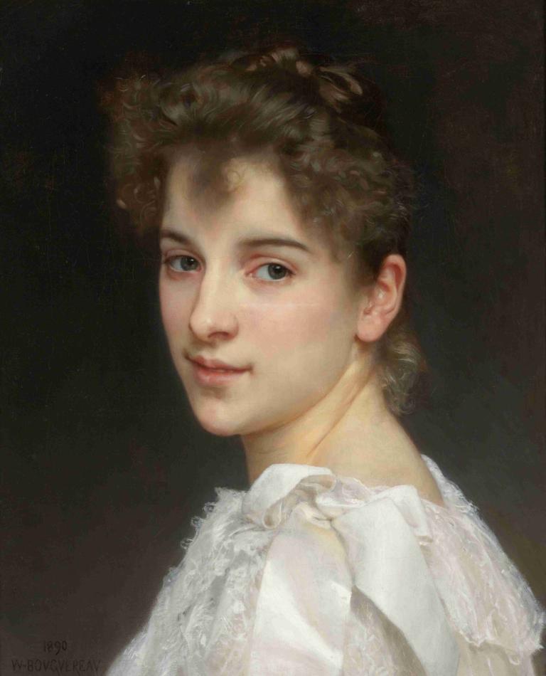 Portrait Of Gabrielle Cot,Portretul lui Gabrielle Cot,William-Adolphe Bouguereau,Pictura in ulei