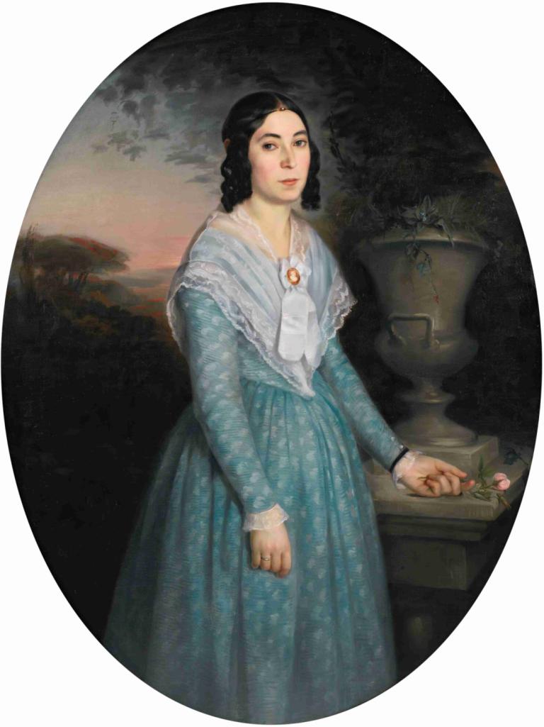 Portrait Of Marie-Célina Brieu,Portret de Marie-Célina Brieu,William-Adolphe Bouguereau,Pictura in ulei