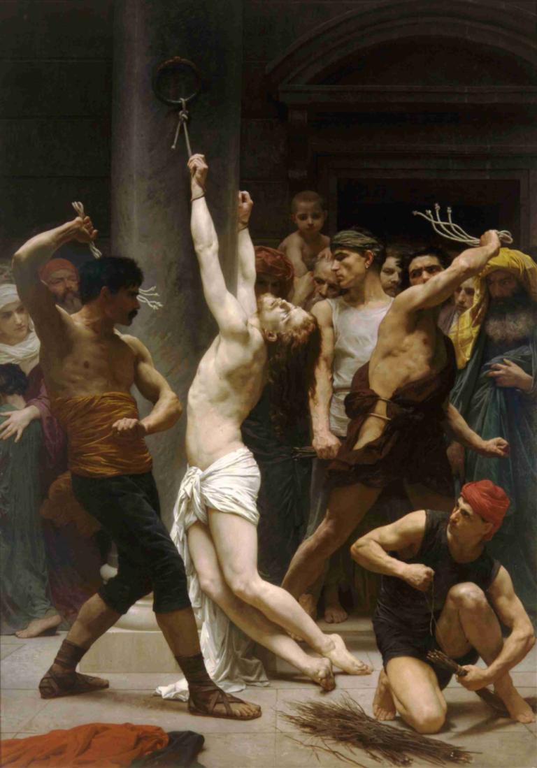 The Flagellation of Our Lord Jesus Christ,Lambang Tuhan kita Yesus Kristus,William-Adolphe Bouguereau