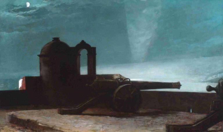 Searchlight on Harbor Entrance, Santiago de Cuba,Faro all'ingresso del porto, Santiago de Cuba,Winslow Homer