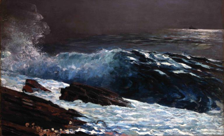 Sunlight on the Coast,La luce del sole sulla costa,Winslow Homer,Pittura ad olio,Pittura ad olio, onde