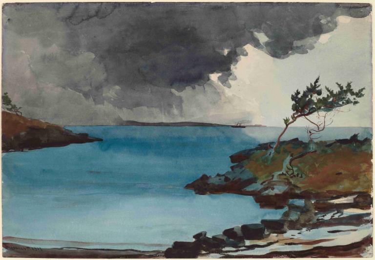 The Coming Storm,Přicházející bouře,Winslow Homer,Olejomalba,Olejomalba, venku, okraj, žádní lidé, mrak